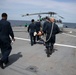 Mass casualty evacuation training aboard USS Mount Whitney (LCC 20)