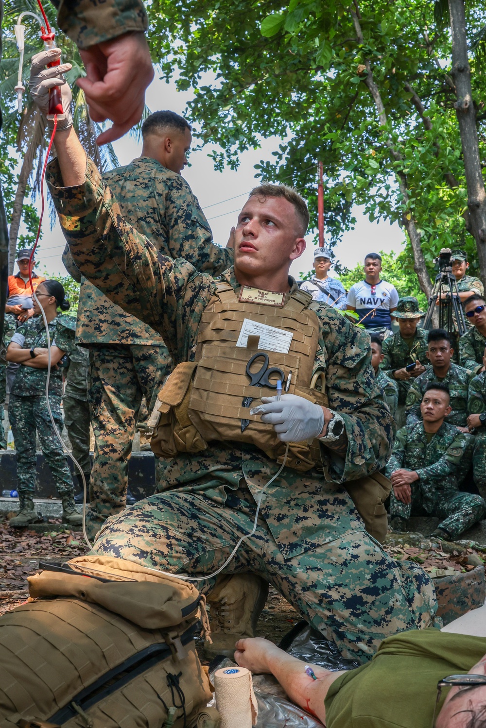 MAG-13 and Philippine service members conduct Valkyrie blood transfusion demonstration and TCCC training