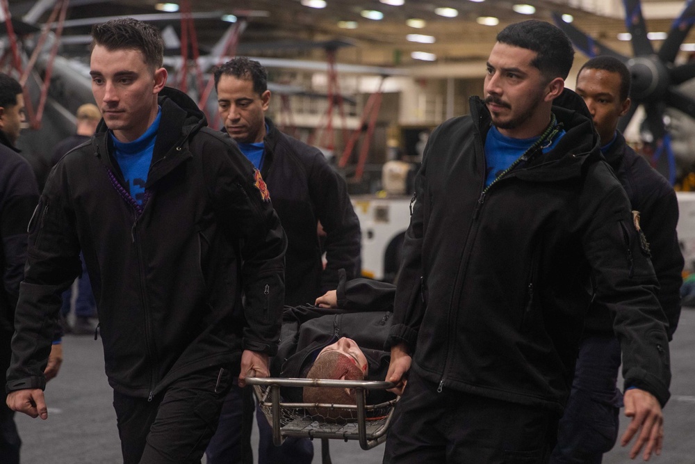 George Washington conducts training drill