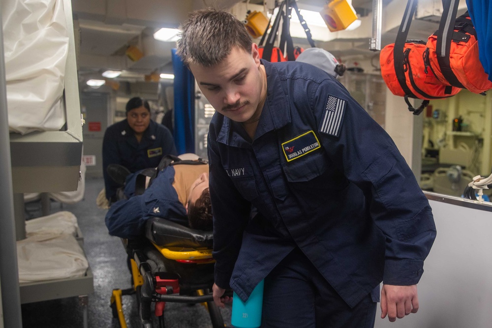 George Washington conducts training drill