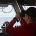 USS Ronald Reagan (CVN 76) Sailors stand watch in the pilot house in support of Valiant Shield 2024