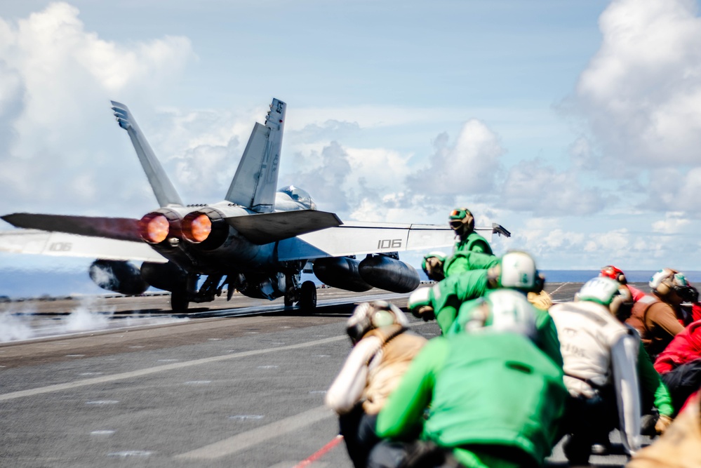 USS Ronald Reagan (CVN 76) conducts flight operations in support of Valiant Shield 2024