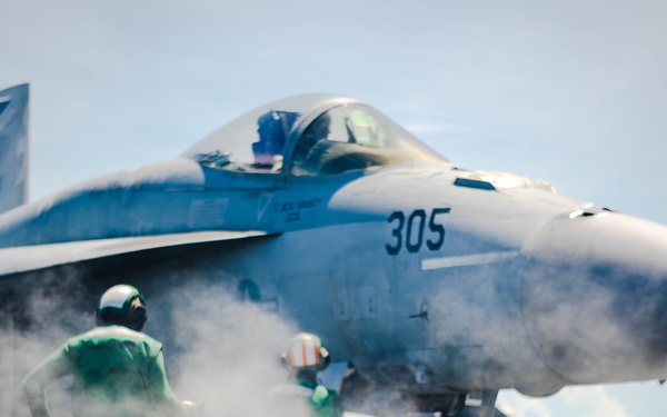 USS Ronald Reagan (CVN 76) conducts flight operations in support of Valiant Shield 2024