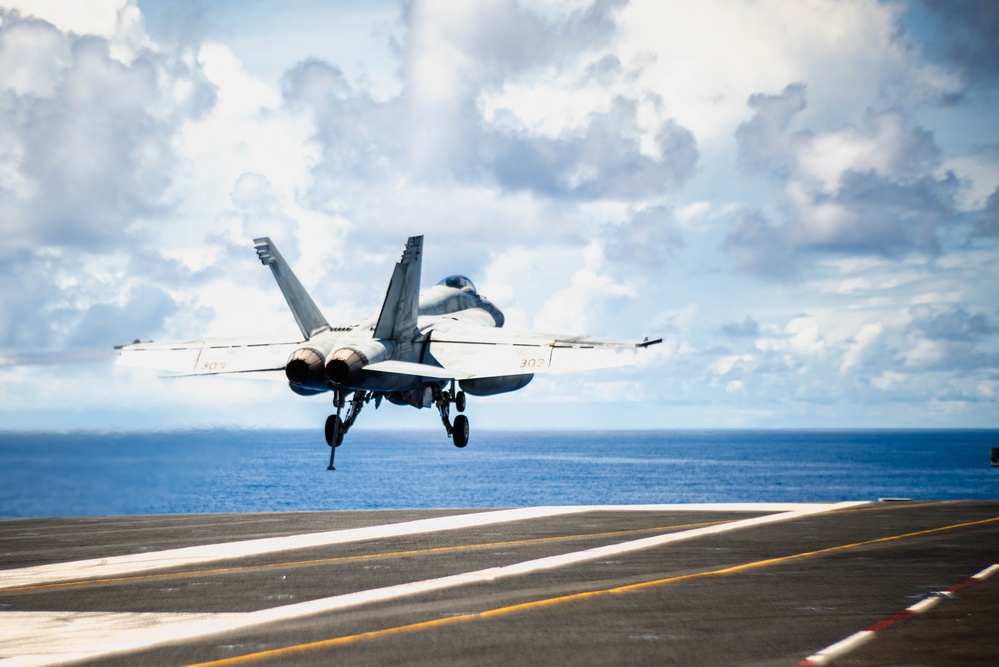 USS Ronald Reagan (CVN 76) conducts flight operations in support of Valiant Shield 2024