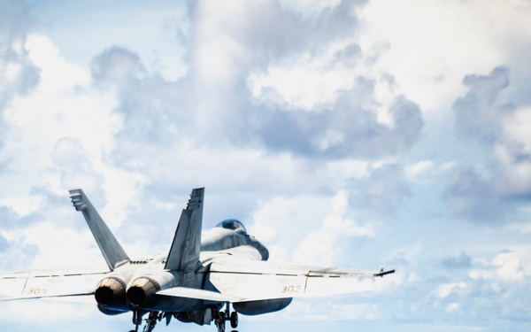 USS Ronald Reagan (CVN 76) conducts flight operations in support of Valiant Shield 2024