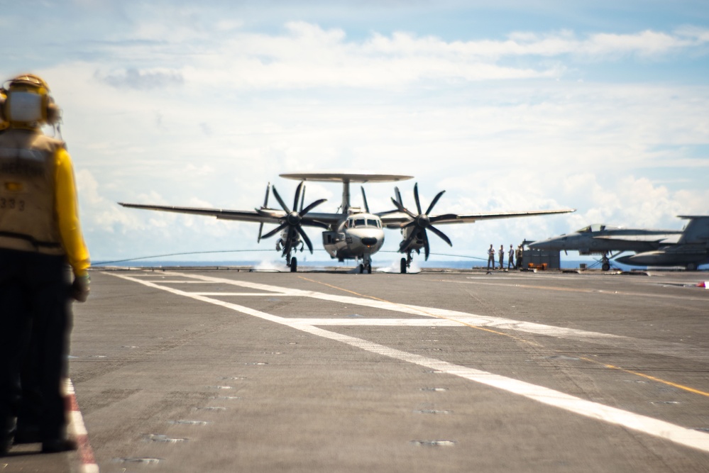 USS Ronald Reagan (CVN 76) conducts flight operations in support of Valiant Shield 2024