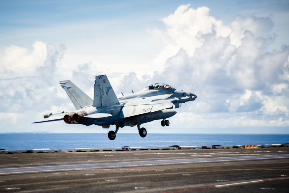 USS Ronald Reagan (CVN 76) conducts flight operations in support of Valiant Shield 2024