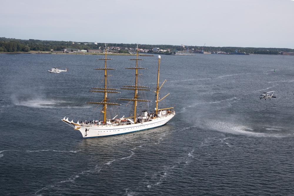 BALTOPS24 HSC 21, German HN90, and Gorch Fock PASSEX