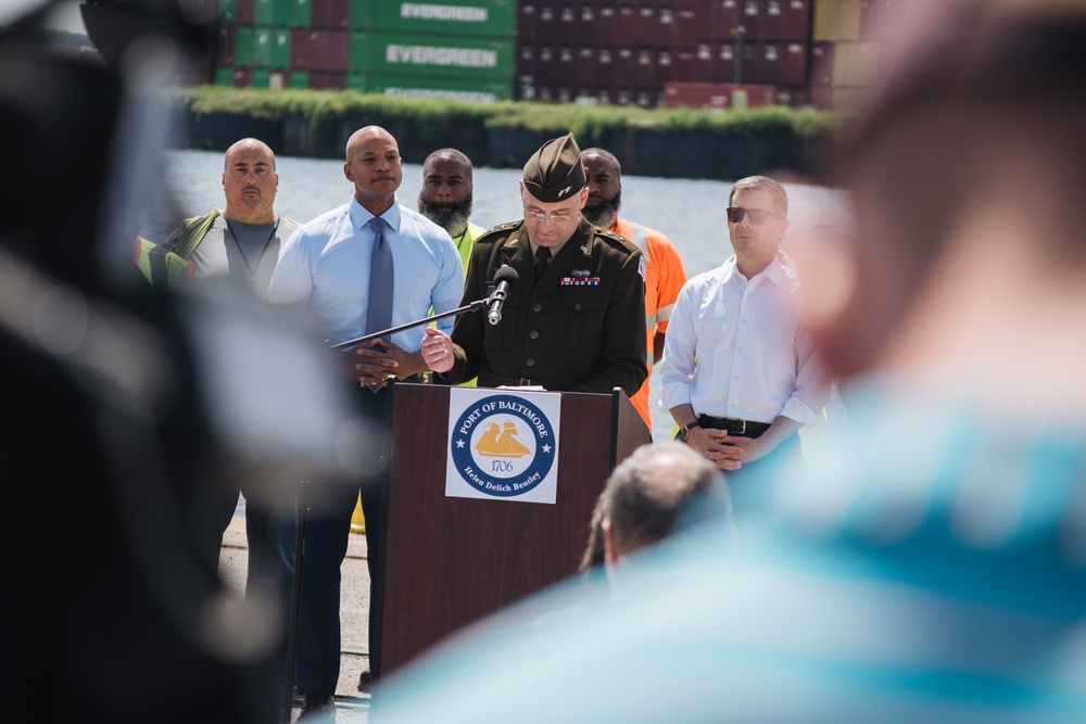 Key Bridge Unified Command participates in press event at Port of Baltimore to mark full federal channel reopening