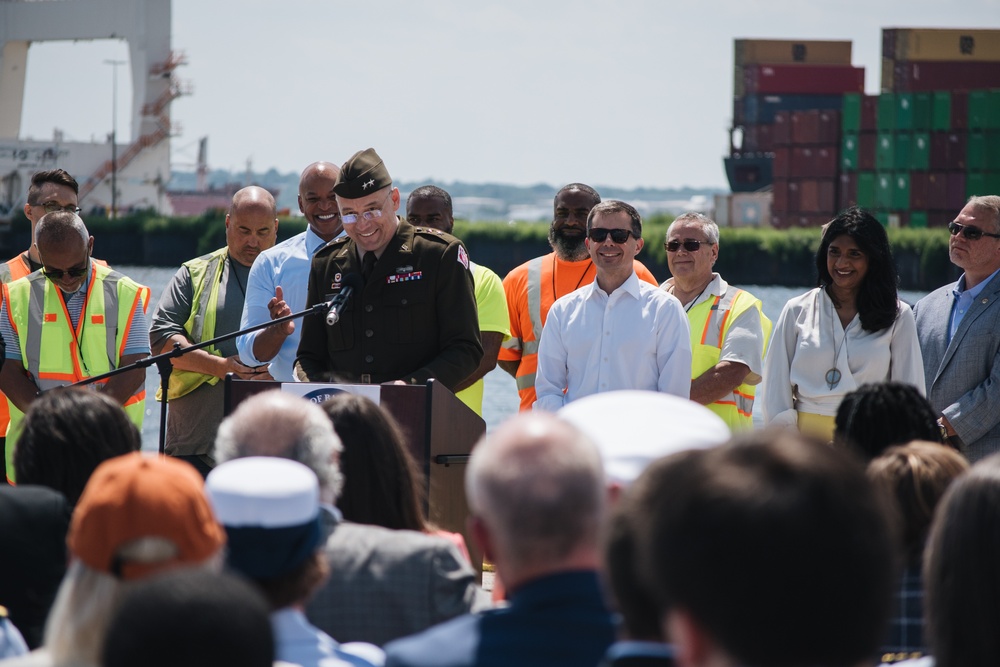 Key Bridge Unified Command participates in press event at Port of Baltimore to mark full federal channel reopening