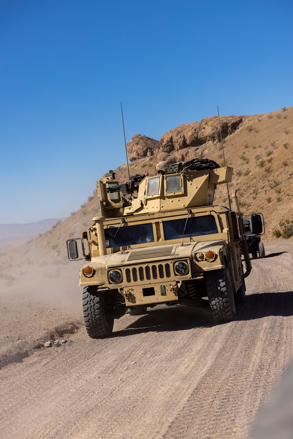 U.S. Reserve Marines conduct motorized fire and maneuver exercise during ITX 4-24