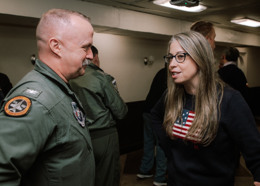 USS George Washington hosts the official Chilean party