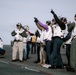 USS George Washington hosts the official Chilean party