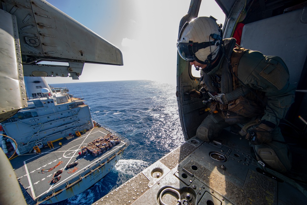 George Washington Conducts Vertical Replenishment