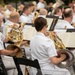 U.S. Navy Band performs on the west steps of the Capitol building