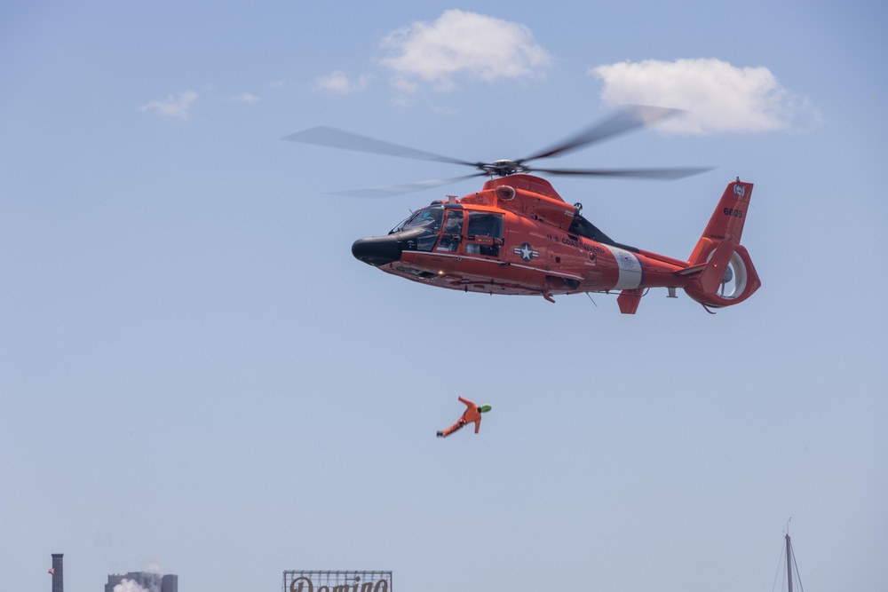 CH-53 Fly Over and Coast Guard Rescue Demo MDFW 2024