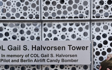 Berlin Airlift ‘Candy Bomber’ legacy lives on in new Air Traffic Control Tower named in his memory