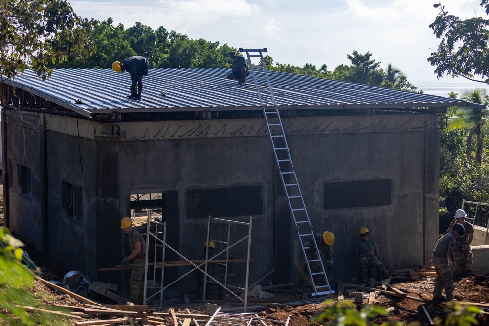 84th Engineer Battalion put finishing touch on warehouse in Itbayat