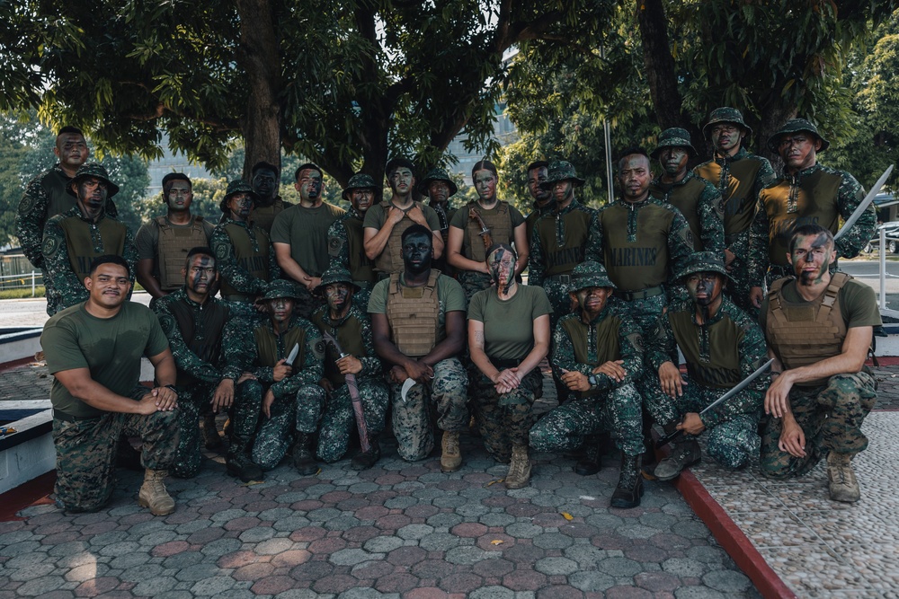 Marines of MASA 24: U.S. and Philippine service members conduct martial arts demonstration