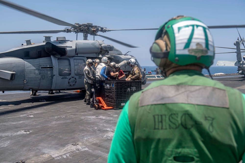 USS Dwight D. Eisenhower Render Assistance to Distressed Mariners