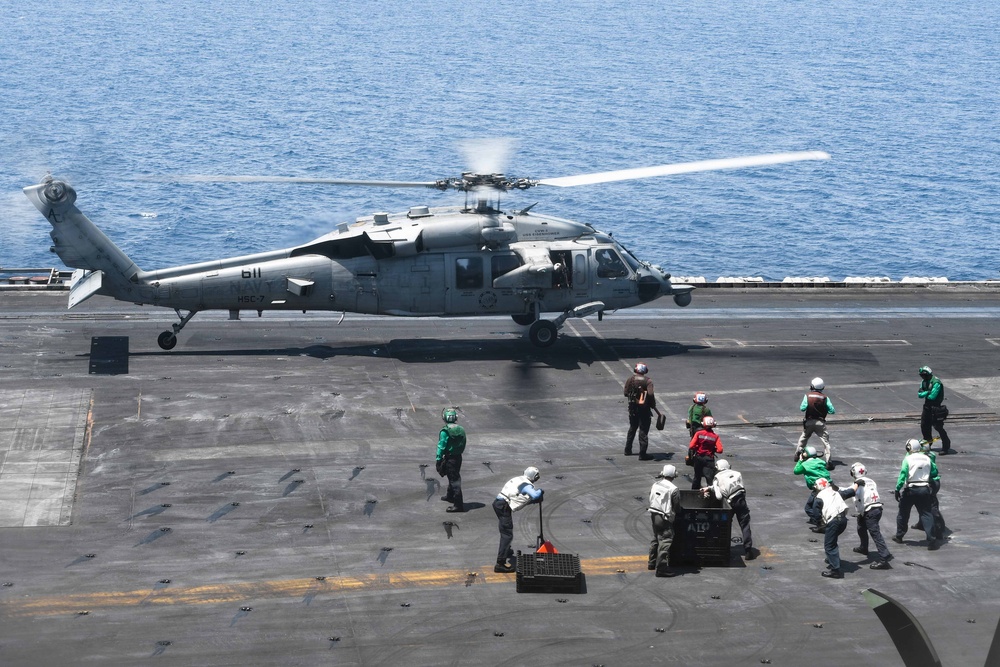 USS Dwight D. Eisenhower Render Assistance to Distressed Mariners