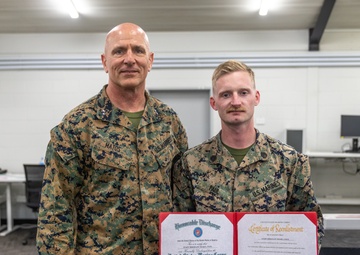 MRF-D 24.3: MARFORCYBER CG reenlists Staff Sgt. Noah Paul
