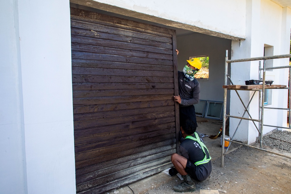 84th Engineer Battalion put finishing touch on warehouse in Itbayat