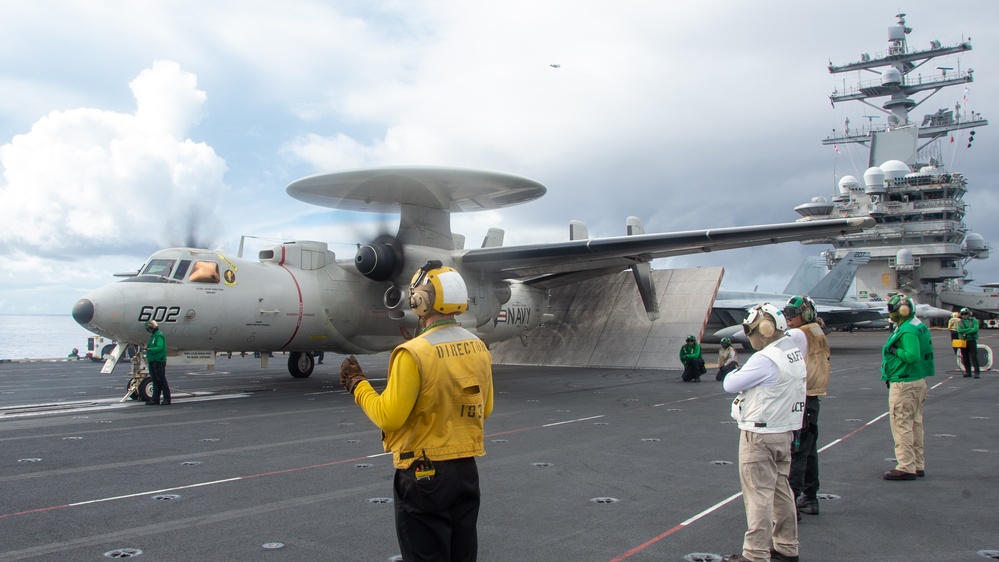 USS Ronald Reagan (CVN76) Sailors conduct flight operations in support of Valiant Shield 2024