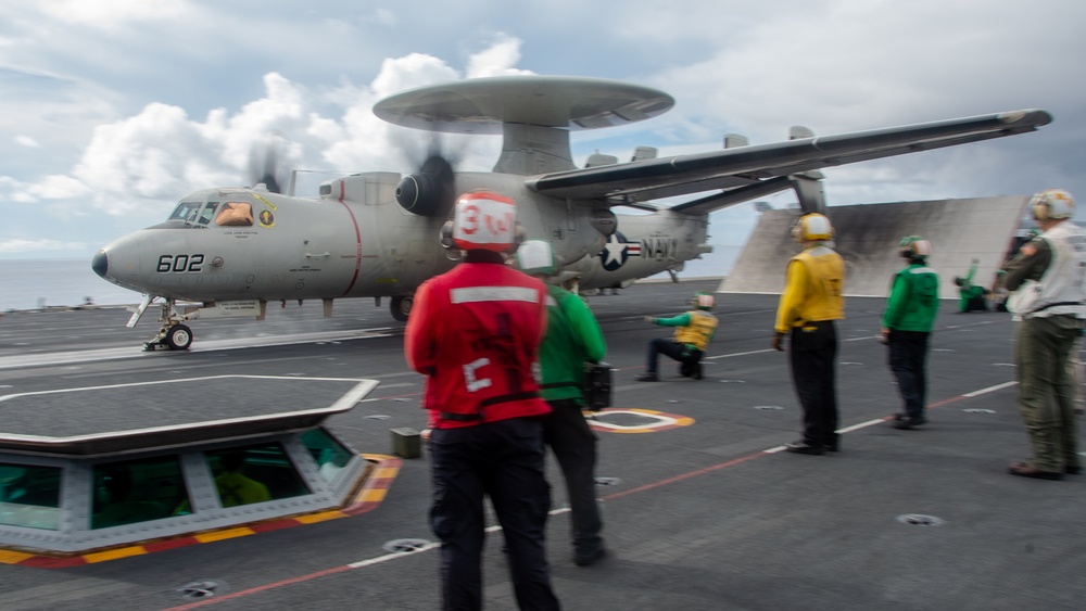 USS Ronald Reagan (CVN76) Sailors conduct flight operations in support of Valiant Shield 2024