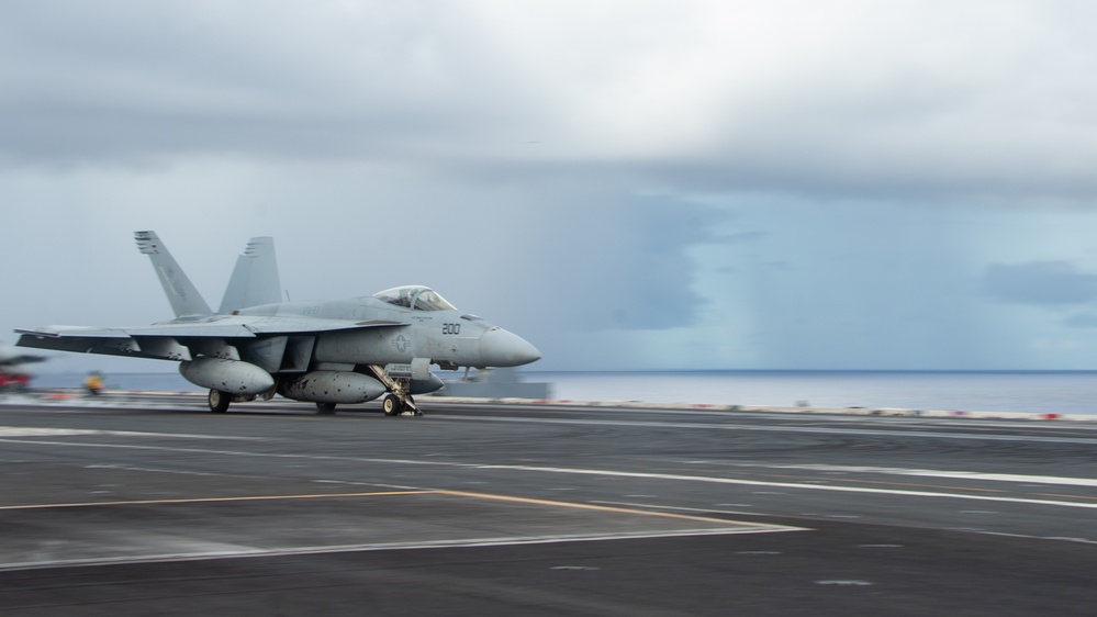 USS Ronald Reagan (CVN76) Sailors conduct flight operations in support of Valiant Shield 2024