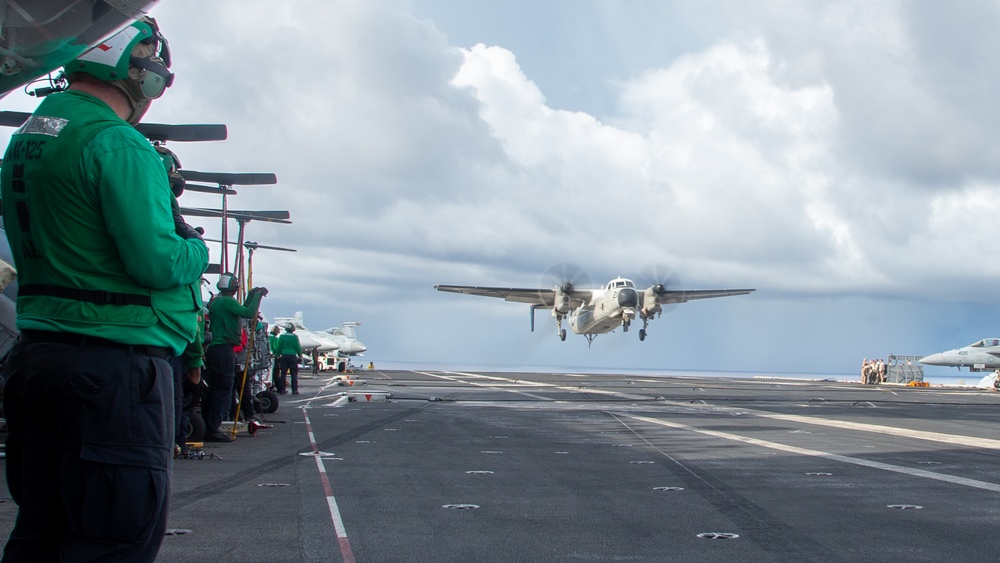 USS Ronald Reagan (CVN76) Sailors conduct flight operations in support of Valiant Shield 2024