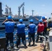 USS Russell (DDG 59) fueling-at-sea with USNS Big Horn (T-AO 198)