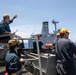 USS Russell (DDG 59) fueling-at-sea with USNS Big Horn (T-AO 198)