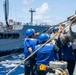 USS Russell (DDG 59) fueling-at-sea with USNS Big Horn (T-AO 198)