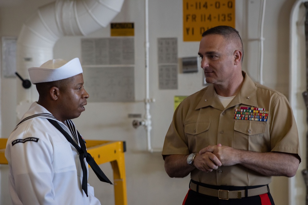 United States Navy Reception on USS Fort Lauderdale