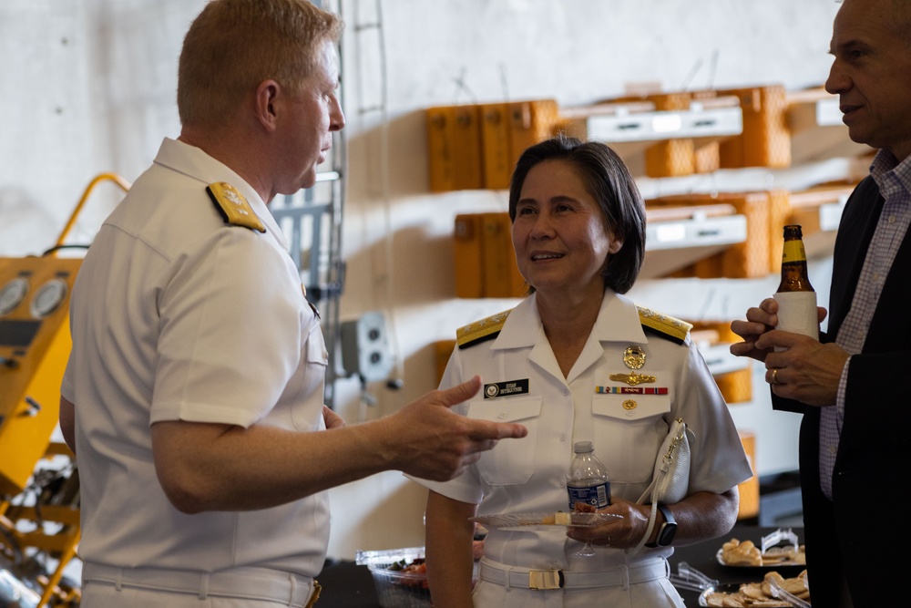 United States Navy Reception on USS Fort Lauderdale