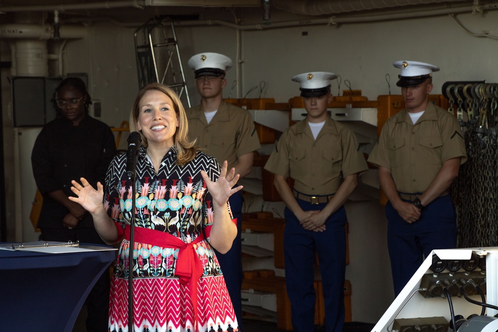 United States Navy Reception on USS Fort Lauderdale