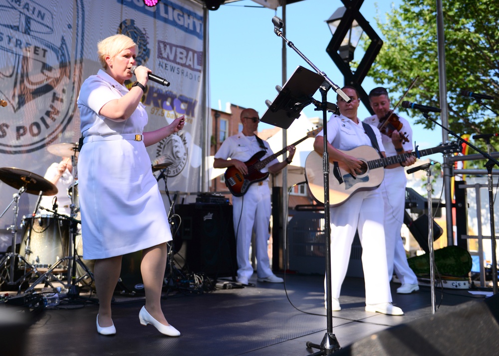 Navy Band Country Current Plays Fells Point Festival During Maryland Fleet Week 2024