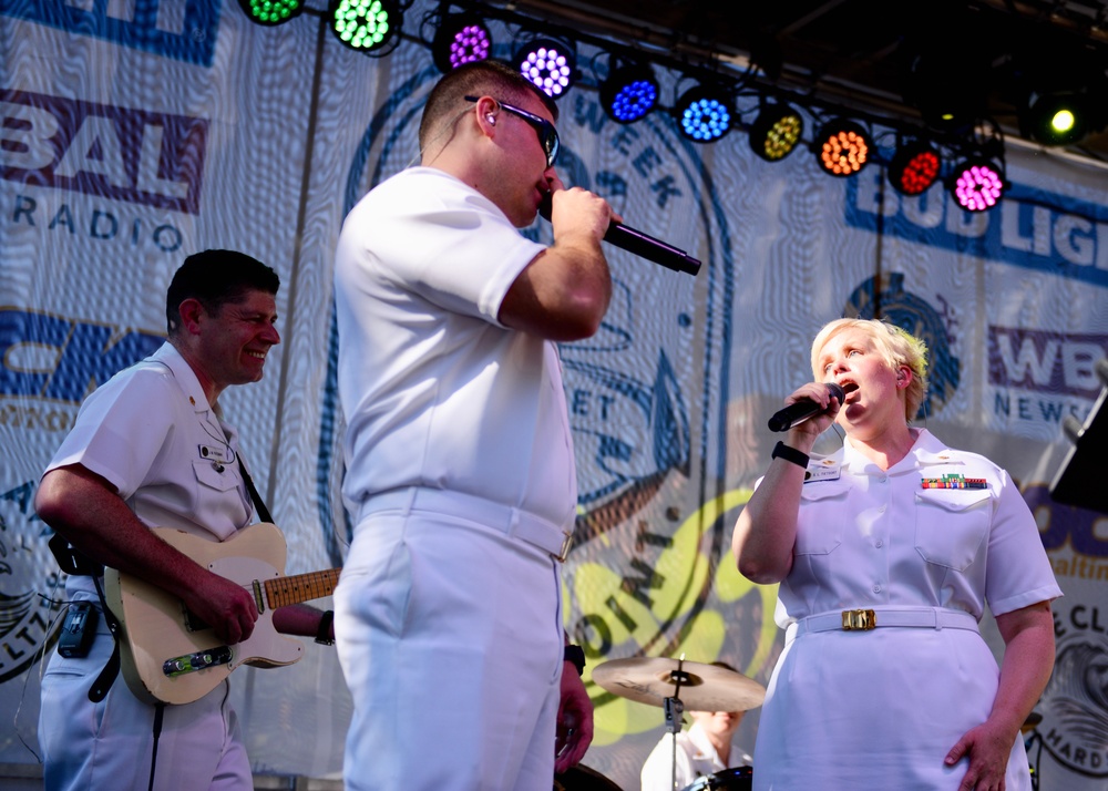 Navy Band Country Current Plays Fells Point Festival During Maryland Fleet Week 2024