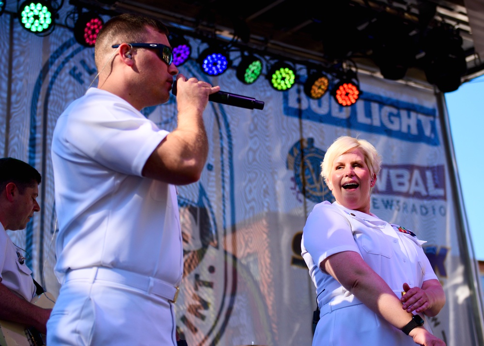 Navy Band Country Current Plays Fells Point Festival During Maryland Fleet Week 2024