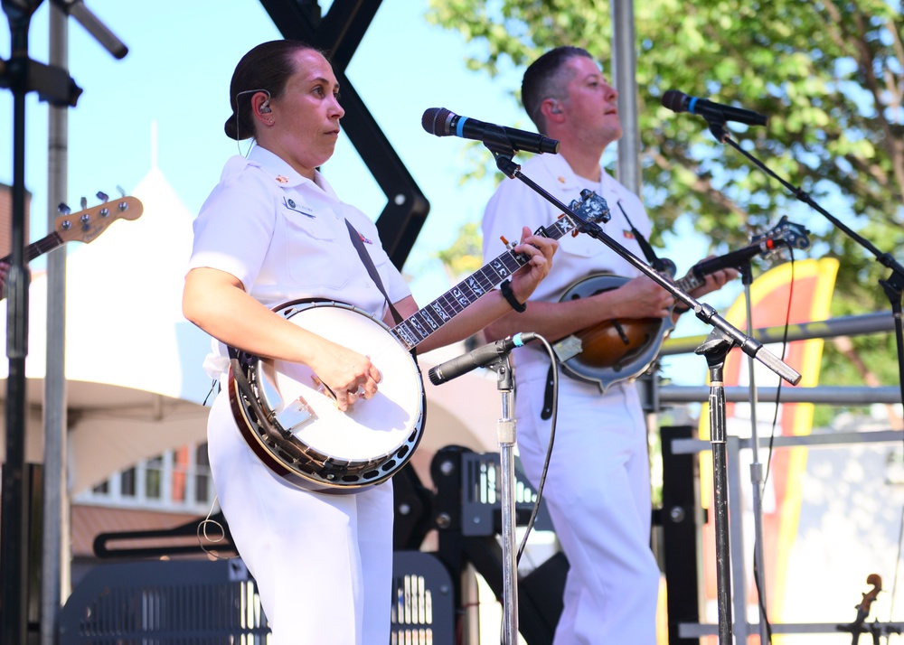 Navy Band Country Current Plays Fells Point Festival During Maryland Fleet Week 2024