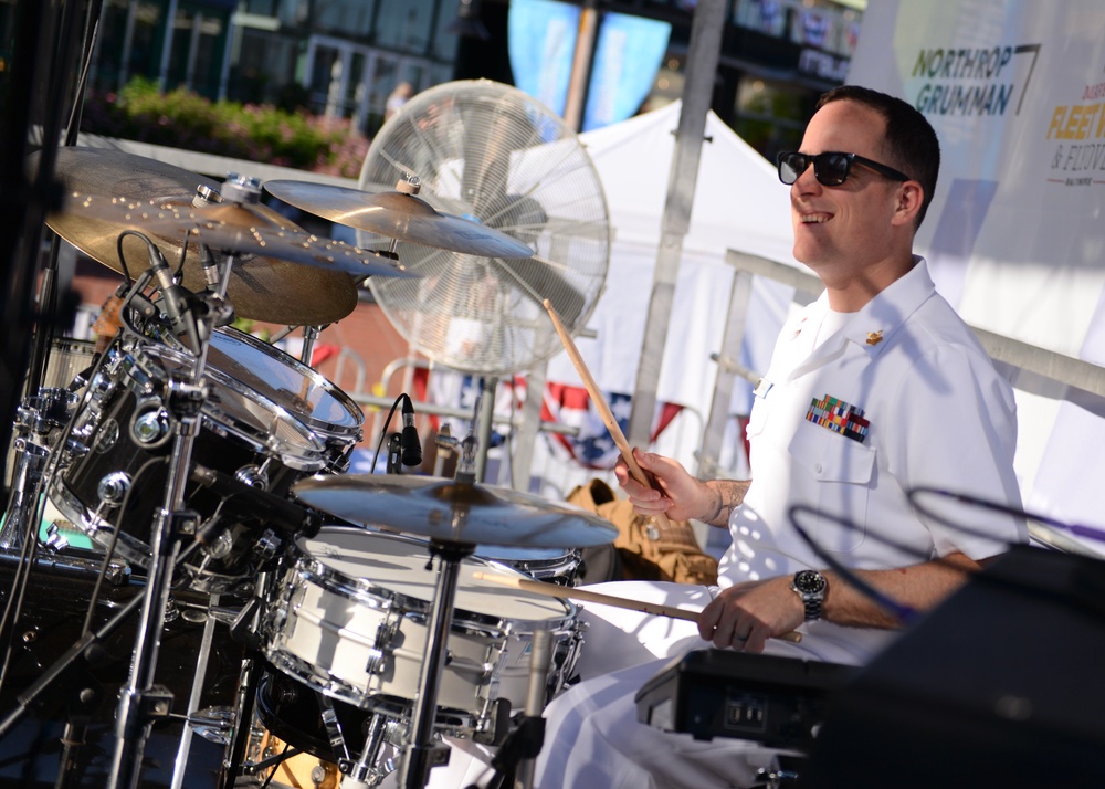 Navy Band The Cruisers Plays Inner Harbor During Maryland Fleet Week 2024