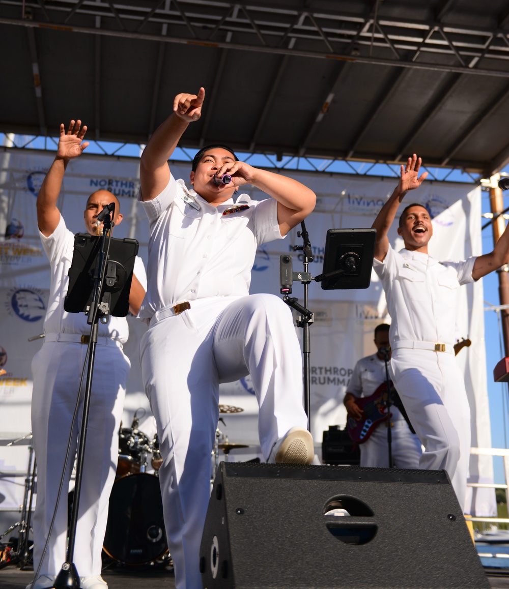 Navy Band The Cruisers Plays Inner Harbor During Maryland Fleet Week 2024