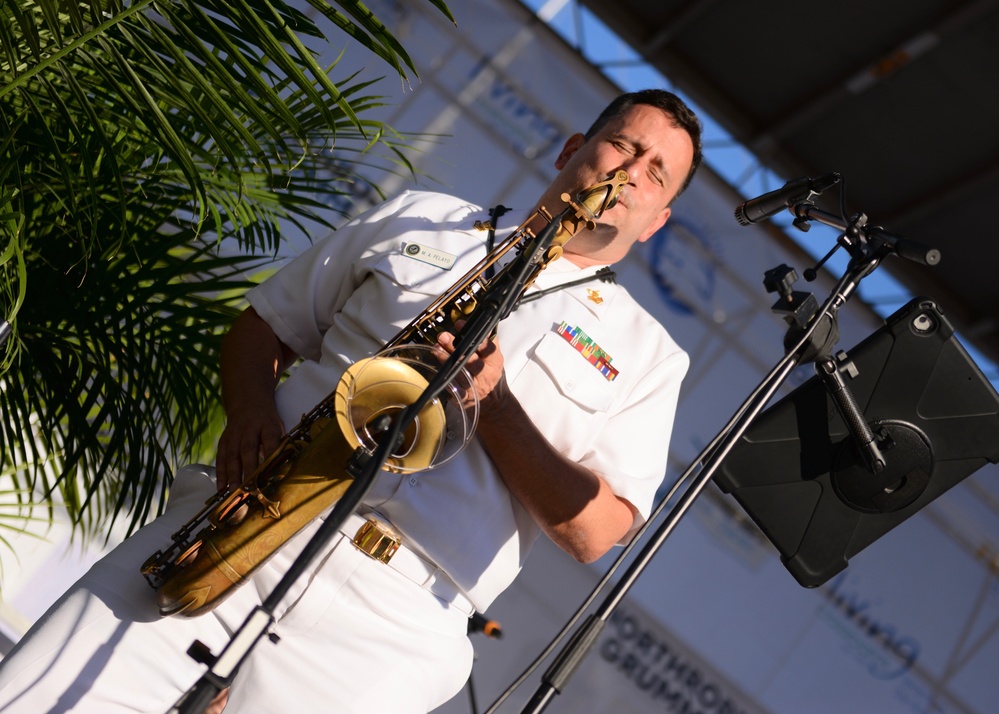 Navy Band The Cruisers Plays Inner Harbor During Maryland Fleet Week 2024