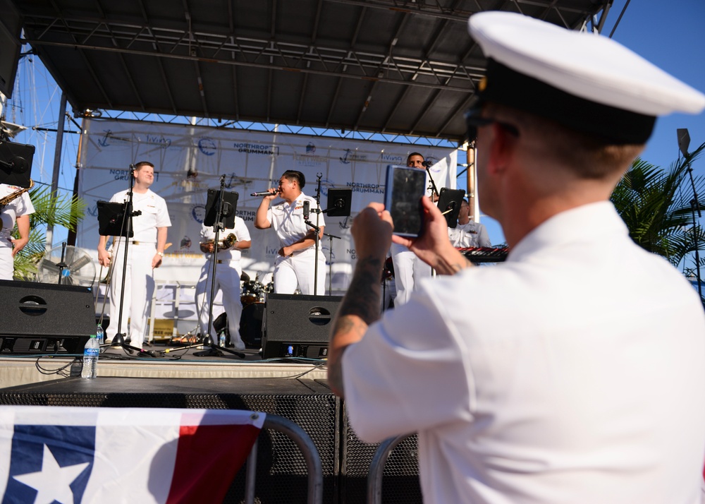 Navy Band The Cruisers Plays Inner Harbor During Maryland Fleet Week 2024