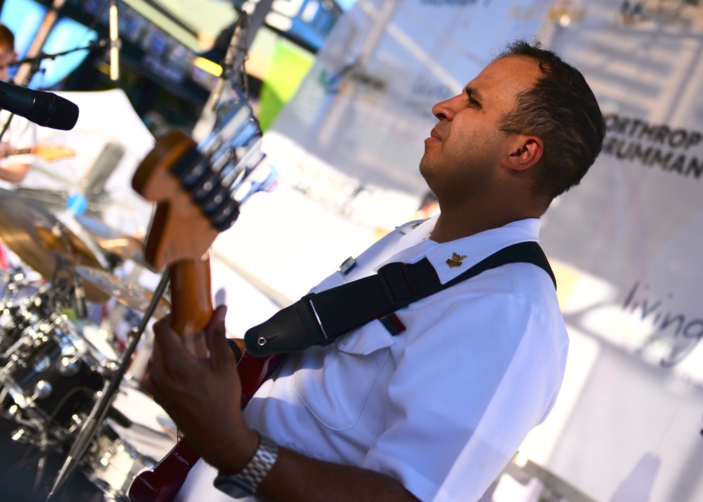 Navy Band The Cruisers Plays Inner Harbor During Maryland Fleet Week 2024