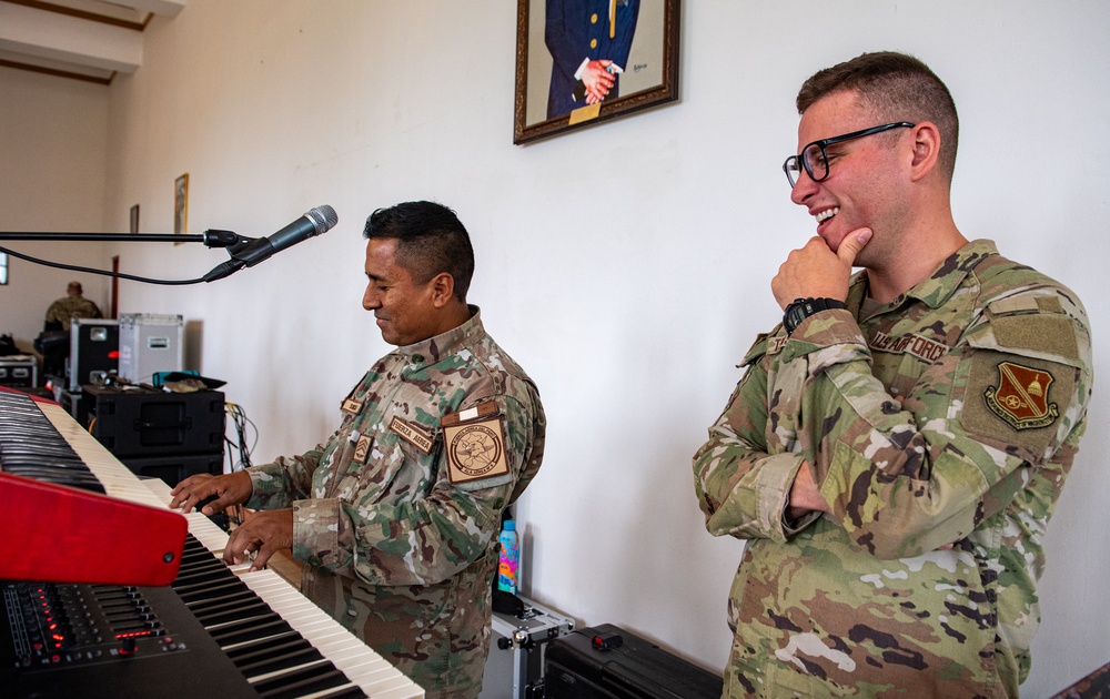 Peruvian, US Air Force bands host joint practice