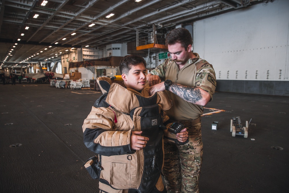 George Washington showcases EOD equipment