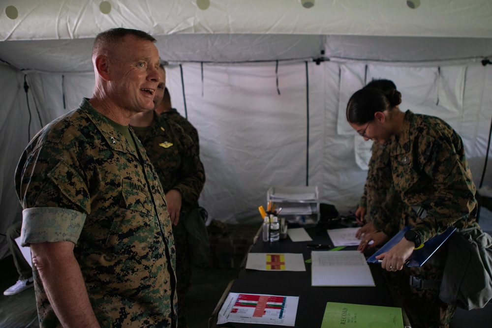 Marine Corps Installations Command Commander views dental field exercise Shika-X at Marine Corps Air Station Iwakuni