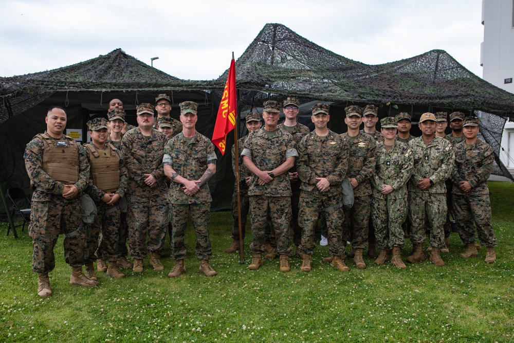 Marine Corps Installations Command Commander views dental field exercise Shika-X at Marine Corps Air Station Iwakuni